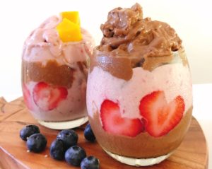 苺とチョコレートのアイスクリーム