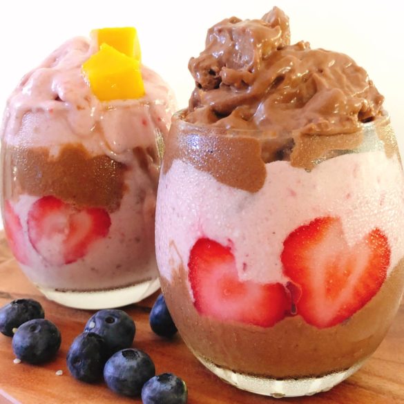 苺とチョコレートのアイスクリーム