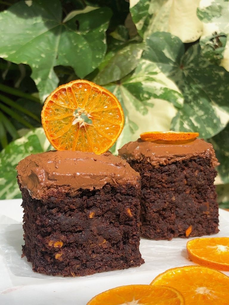 ヴィーガンオレンジチョコレートケーキ_2